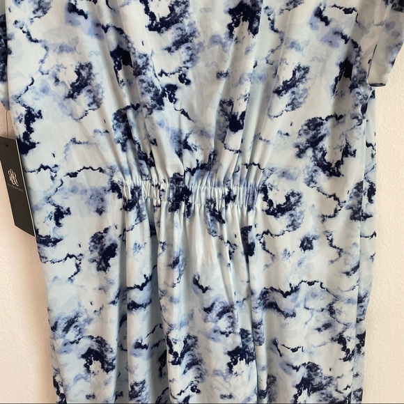 NWT Rock & Republic Dress L Blue White Tie Die - Picture 11 of 11